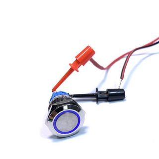 Nút Nhấn Self-Reset 19mm 5 Chân - Vòng Đèn 12V