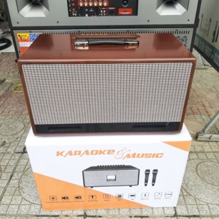 Vỏ Thùng Loa Kéo 2 Bass 20, 2 Treble, Sơn PU ( Vân Gỗ ) Siêu Đẹp