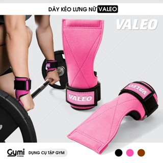 Găng Tay Gym Nữ Trợ Lực VALEO Tập Gym Dây Kéo Lưng Lifting Straps Deadlift Tập Tạ Tập Xà