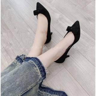 Giày Công Sở Nữ Cao Gót Đế nhọn 5 Phân, Guốc Nữ Mũi Nhọn Cao 5cm 0000001 [LY GIÀY]