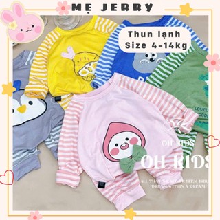 TD08 [5-15kg] Bộ Dài Tay Ngủ Cho Bé Dễ Thương In Hình 3D Chất Liệu Thun Lạnh - Mẹ Jerry