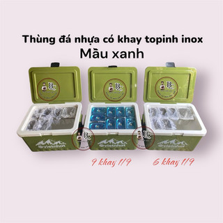 thùng đá đỏ 60L,không kèm phụ kiện (không kèm khung khay bên trong)
