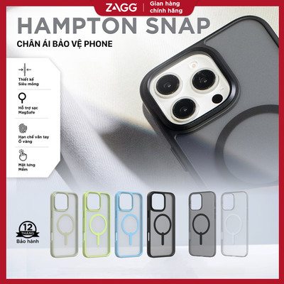 [iPhone 17/16/15 Series] Ốp lưng chống sốc bảo vệ ZAGG ESNTL Hampton Magsafe bảo hành 1 năm 1 đổi 1