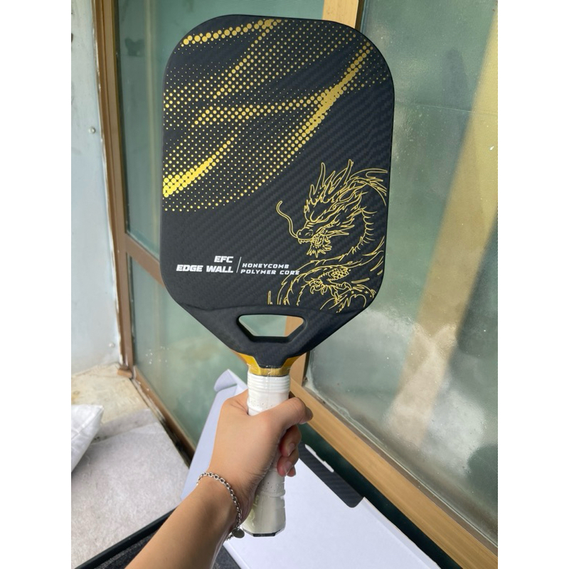 Vợt Pickleball Dragon T700 mặt nhám 14mm. Vợt Pickleball Rồng sợi carbon T700 [Tặng kèm bóng]
