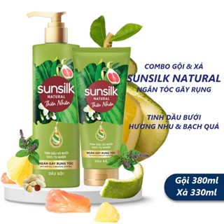 Bộ Gội Xả Sunsilk Natural Anti Hair Fall Breakage Shampoo & Conditioner Tinh Dầu Bưởi Ngăn Rụng Tóc