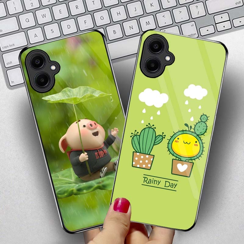 Ốp Lưng SAMSUNG GALAXY A06, A06 5G Mặt kính cường lực Cao Cấp, Sang Trọng