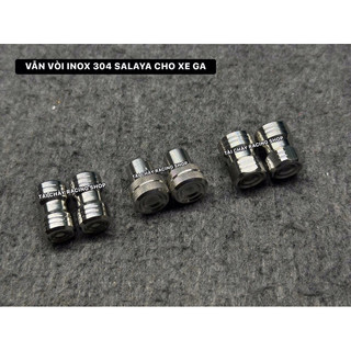 [ 1 CẶP ] VAN VÒI INOX 304 SALAYA CHO XE GA
