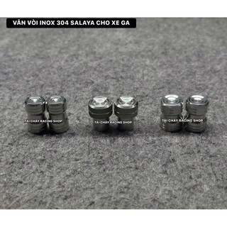 [ 1 CẶP ] VAN VÒI INOX 304 SALAYA CHO XE GA
