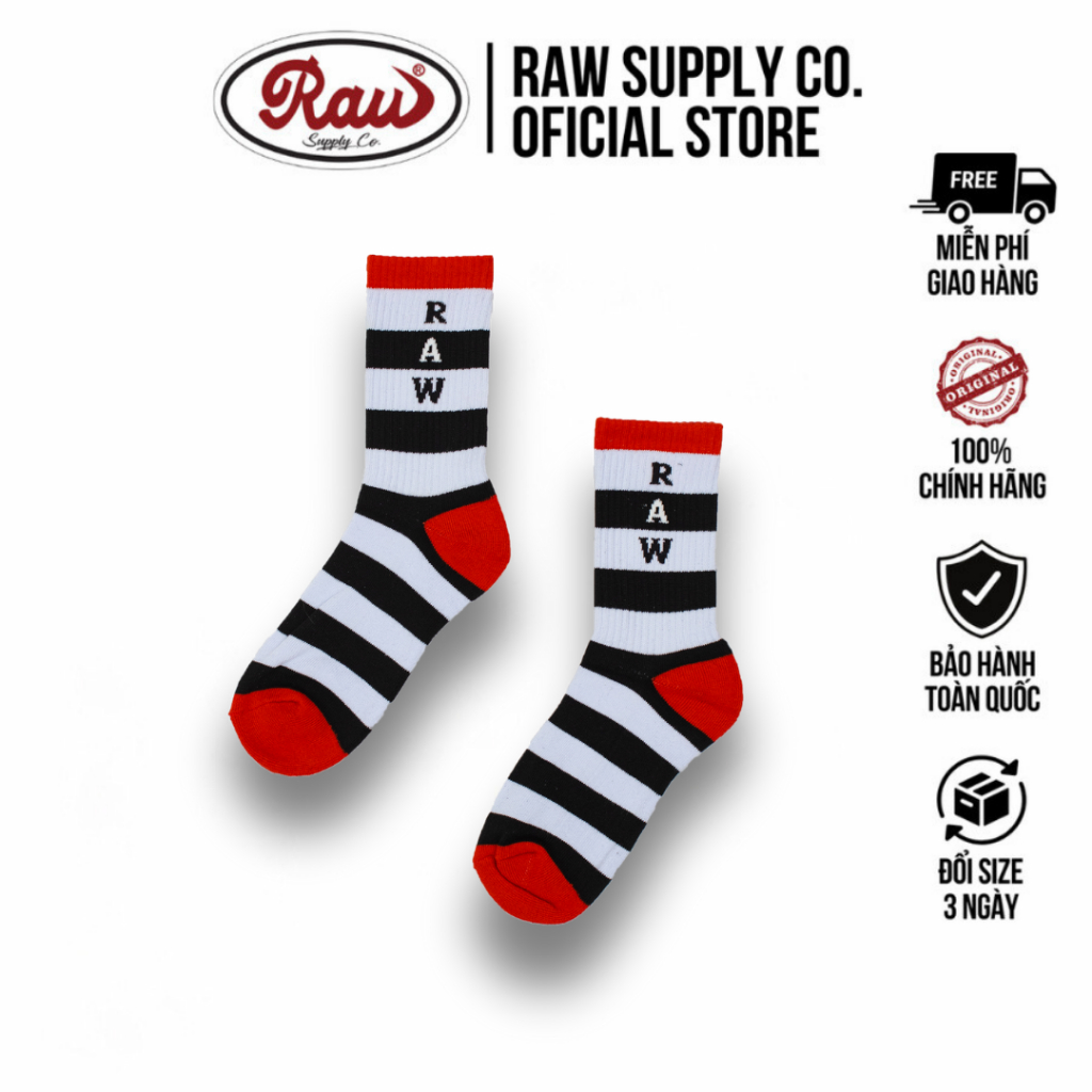 Vớ cổ điển vintage cổ cao chất liệu bông tự nhiên của Mỹ Arrow Shop
