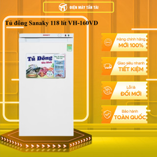VH-230HY / VH-160VD - Tủ đông đứng SANAKY  VH-230HY / VH-160VD (118 lít) - HÀNG CHÍNH HÃNG