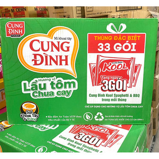 [Rẻ vô địch] Mì Tôm Cung Đình Thùng 30 gói x 80g