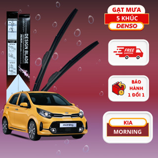  Gạt mưa ô tô Kia Morning - Gạt mưa DENSO 5 khúc chính hãng ôm trọn bề mặt kính lái gạt sạch êm 2216 
