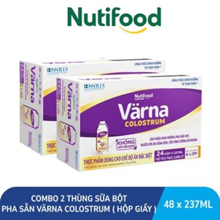 Combo 2 Thùng/ 48 Hộp Giấy x 237mL Sữa Bột Pha Sẵn Varna Colostrum/ Diabetes - NUTIFOOD SHOP