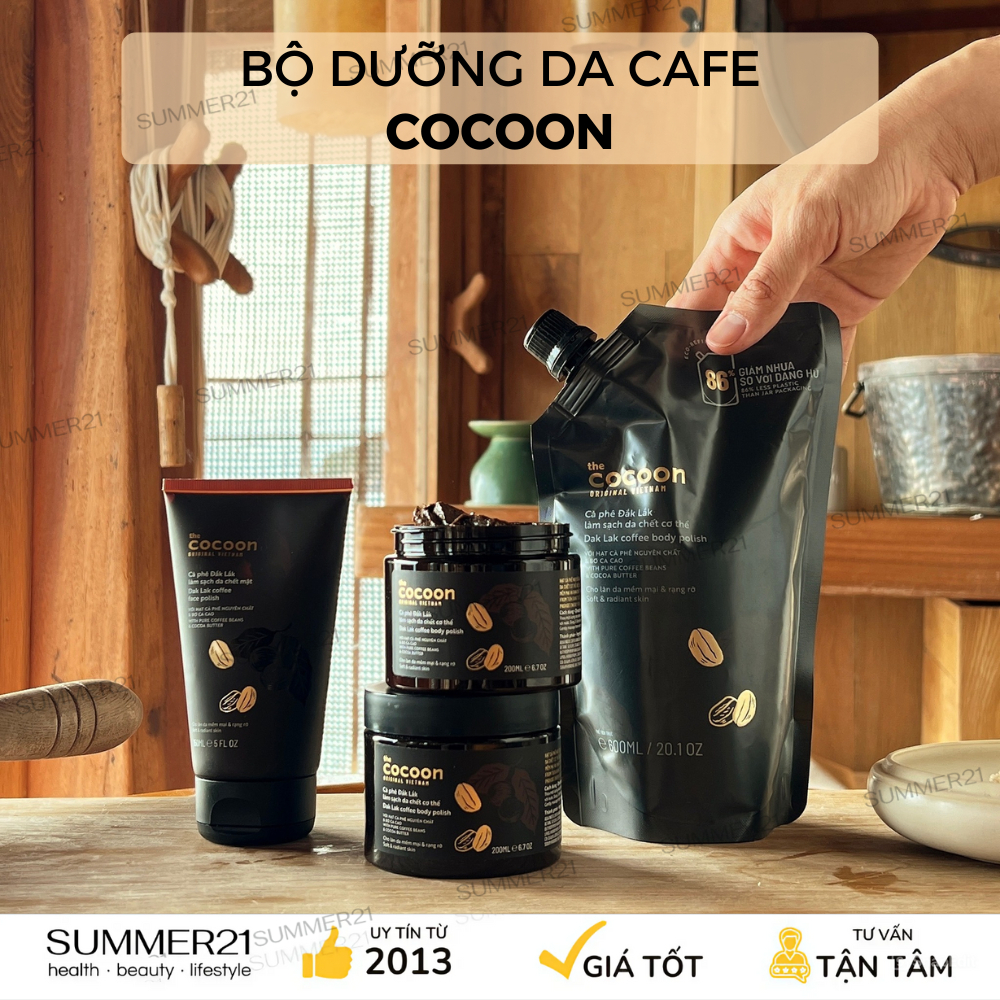 Tẩy tế chết COCOON cà phê Đắk Lắk