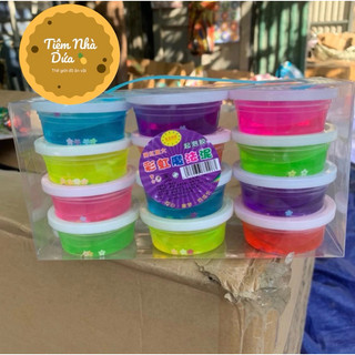 Sỉ   12 hộp   Slime Chất Nhờn Ma Quái Có Nhũ Trong Suốt Thoả Sức Sáng Tạo Cho Bé Siêu Thích 