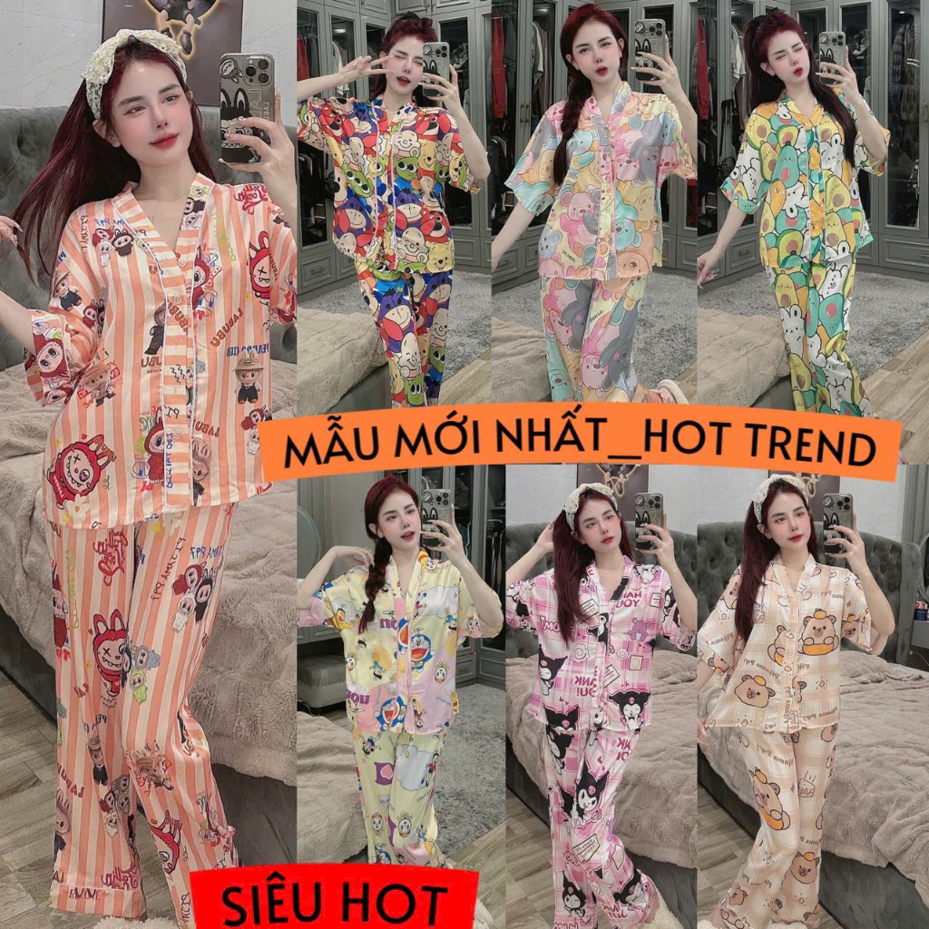 Đồ bộ cánh dơi lụa thiết kế mới nhất , size dưới 60kg , đồ bộ nữ , pijama nữ giá rẻ tận xưởng đồ bộ 