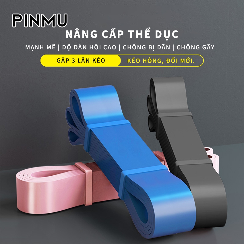 Dây kháng lực PINMU chất liệu cao su thân thiện, đàn hồi tốt, hỗ trợ tập vai tay mông đùi