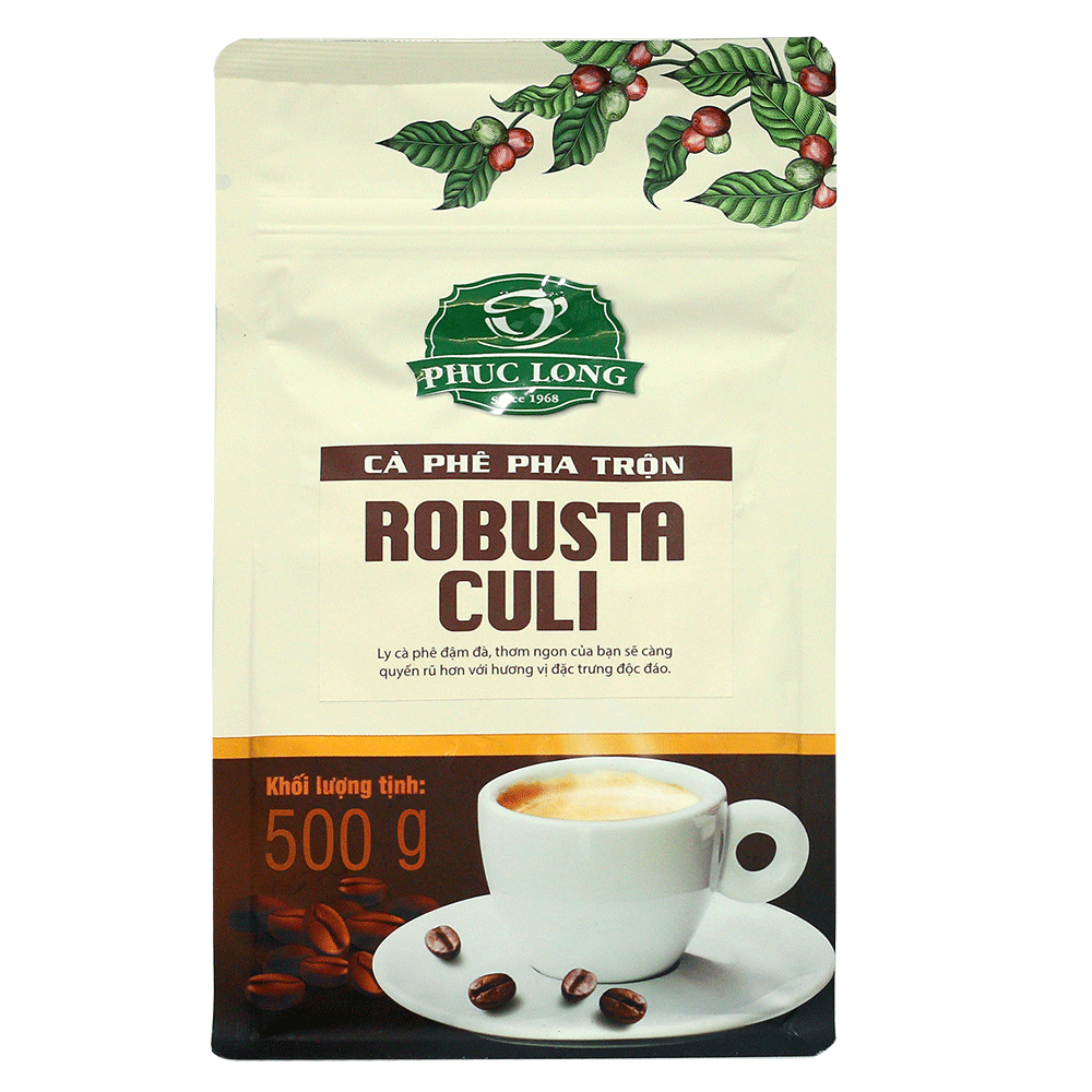 Cà Phê Robusta - Culi 500Gr - Phúc Long Coffee & Tea