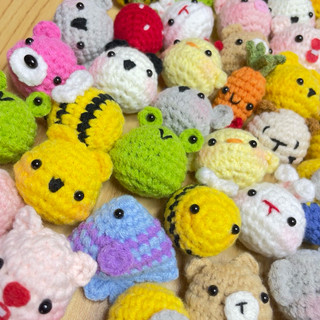 🐷🐇Móc khoá mini bằng len🐻🐣3cm (HANDMADE)