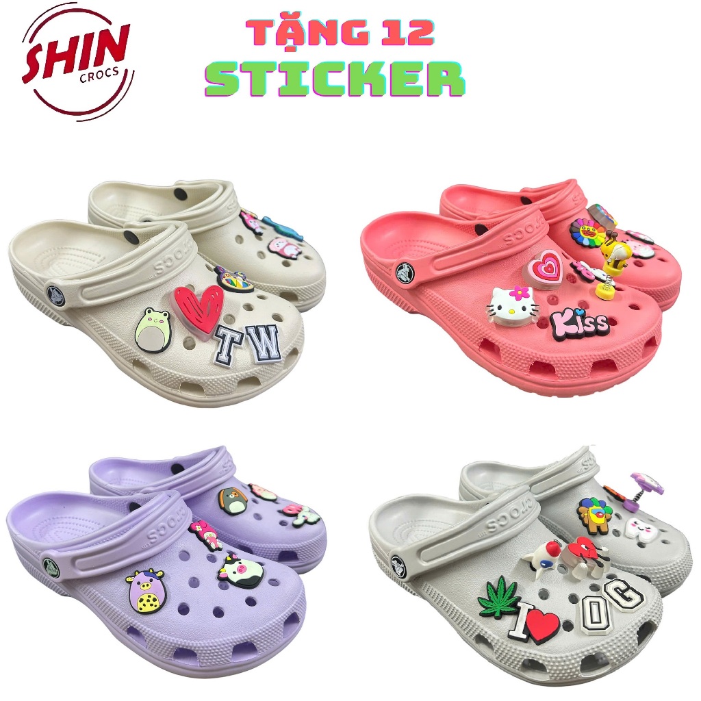 Dép Cross Classic Clog Sục Bánh Mì Basic, Dép Crocs Nguyên Khối Sục Classic Thời Trang [ CLASSIC ]