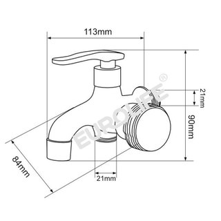 Củ sen lạnh đồng mạ chrome Eurolife EL-SL112 (Trắng bạc)