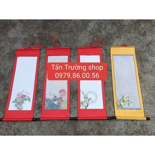 Giấy biểu lụa viết thư pháp kích thước 32*90
