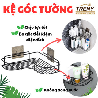 Kệ Góc Nhà Tắm Dán Tường ,kệ tam giác, kệ inox, kệ góc tường, Không Cần Khoan Đục - Hàng có sẵn giao đi ngay