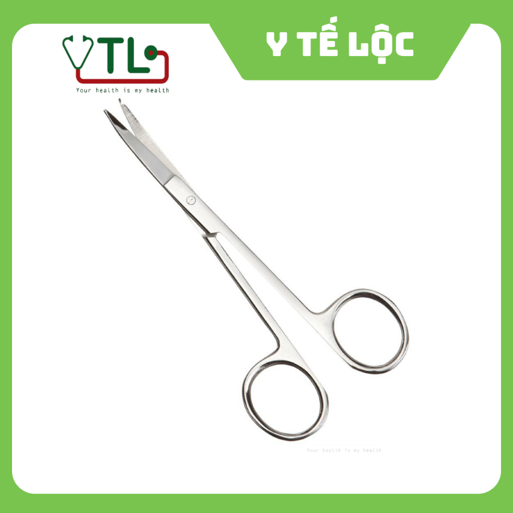 Kéo 12 cm thẳng 2 đầu nhọn