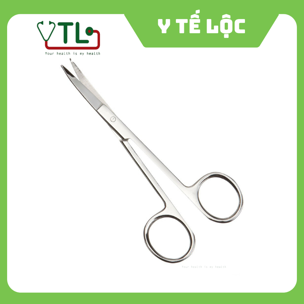 Kéo 14 cm thẳng 2 đầu nhọn