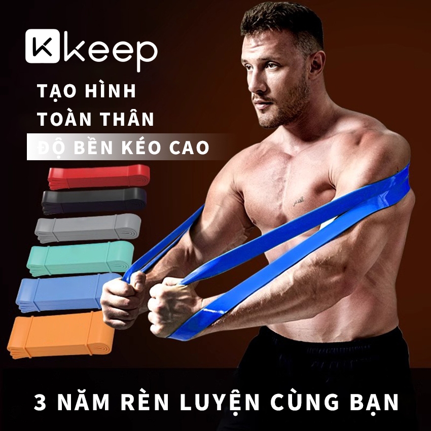 Dây kháng lực KEEP  tập gym, đa năng, hỗ trợ luyện tập thể dục, tiện lợi tại nhà, văn phòng