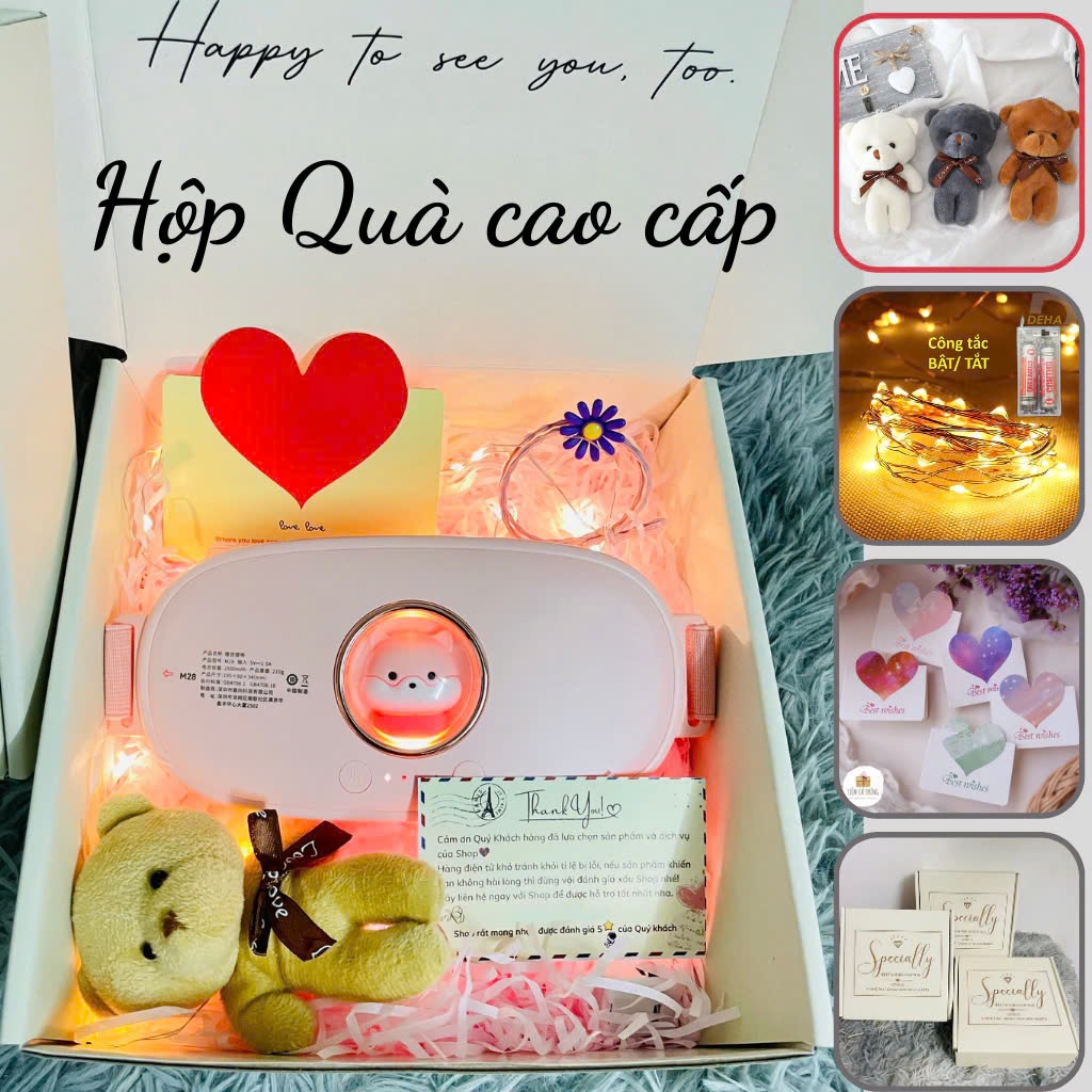 Set quà D'hera, Quà 20.10 Máy Massage ấm bụng giúp giảm đau bụng kinh nguyệt cho phụ nữ - Unicare