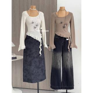 Áo thun dài tay trễ vai rút bên eo XONXENSHOP mã 602738