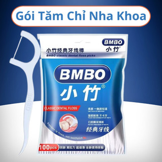 Tăm Xỉa Răng Nha Khoa Gói 100 Que Làm Sạch Thức Ăn Thừa Trong Kẽ Răng Giúp Khử Mùi Hơi Thở Bảo Vệ Răng Miệng