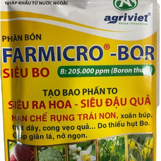  Siêu Bo phân bón kích thích ra hoa đậu quả; chống rụng trái non; ngừa cong quả; vẹo quả; xoăn búp 