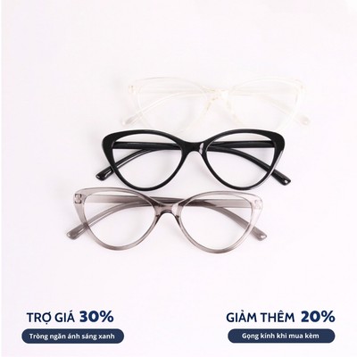 Gọng kính cận nữ mắt mèo trẻ trung thời trang cá tính