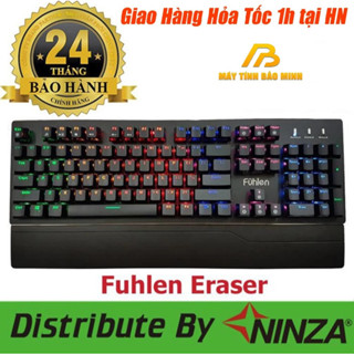 Bàn Phím Cơ Gaming Fuhlen Eraser/Destroyer - Fuhlen E/D - Led Rainbow - Hàng Chính Hãng Ninza BH 2 Năm
