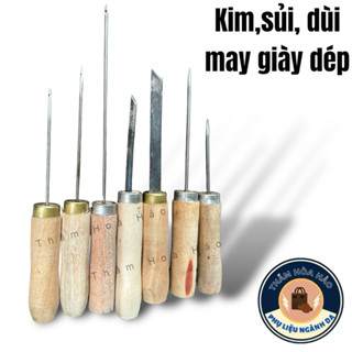 (1 cây)Kim móc chỉ may giày, Sủi đế giày dép, Dùi lỗ giày dép - Dụng cụ sửa giày dép thủ công chuyên dụng