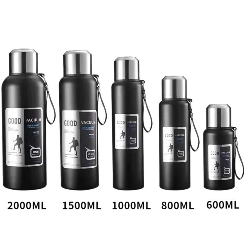 Bình Giữ Nhiệt Inox 316 Nguyên Khối Cao Cấp 1000ml 1500ml 2000ml Có Nắp Cốc Và Giỏ Lọc Trà