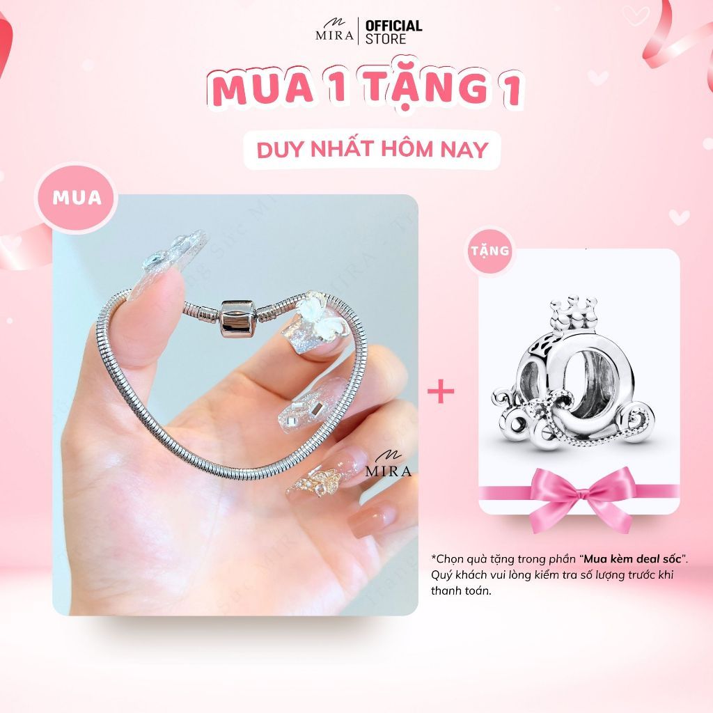 Lắc Tay Titan Mira & Co. Dt - Pan - Tr Dây Trơn Pan Mix Được Tất Cả Dòng Charm Mira Store Vn