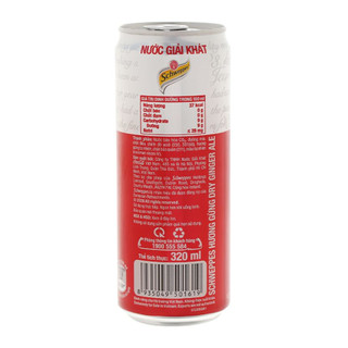 (Lốc 6 lon) Nước soda Schweppes không đường/Dry Ginger Ale/Tonic Water lon 320ml