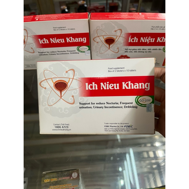 (Chính hãng) Ích Niệu Khang HỘP 20 VIÊN - ICH NIEU KHANG (hỗ trợ tiểu đêm ,tiểu nhìu lần,…)