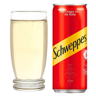 Thùng 24 lon nước soda Schweppes không đường/Dry Ginger Ale/Tonic Water lon 320ml