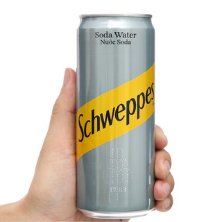 Thùng 24 lon nước soda Schweppes không đường/Dry Ginger Ale/Tonic Water lon 320ml