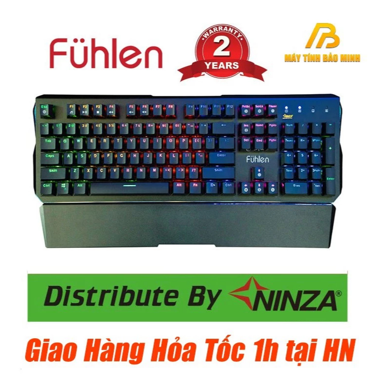 Bàn Phím Cơ Fuhlen Destroyer Blue Switch Mới Full Box - Chính Hãng