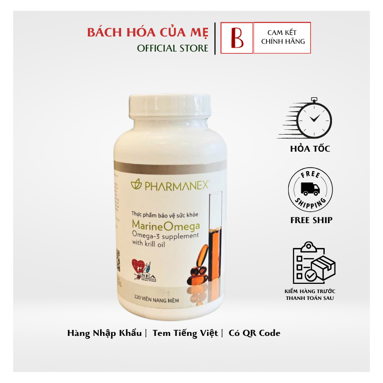 Dầu Cá NUSKIN Marine Omega 3 -Hàng Nhập khẩu Công Ty (120 viên, date mới nhất)