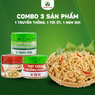 Combo 3 Thịt Chua Trường Foods (1 Truyền Thống, 1 Tỏi Ớt, 1 Nem Sợi) 180g/Hộp - Chi Nhánh Hà Nội