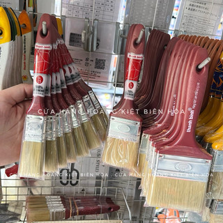 Chổi cọ Thanh Bình cán nâu quét sơn giá rẻ (nhiều kích cỡ)