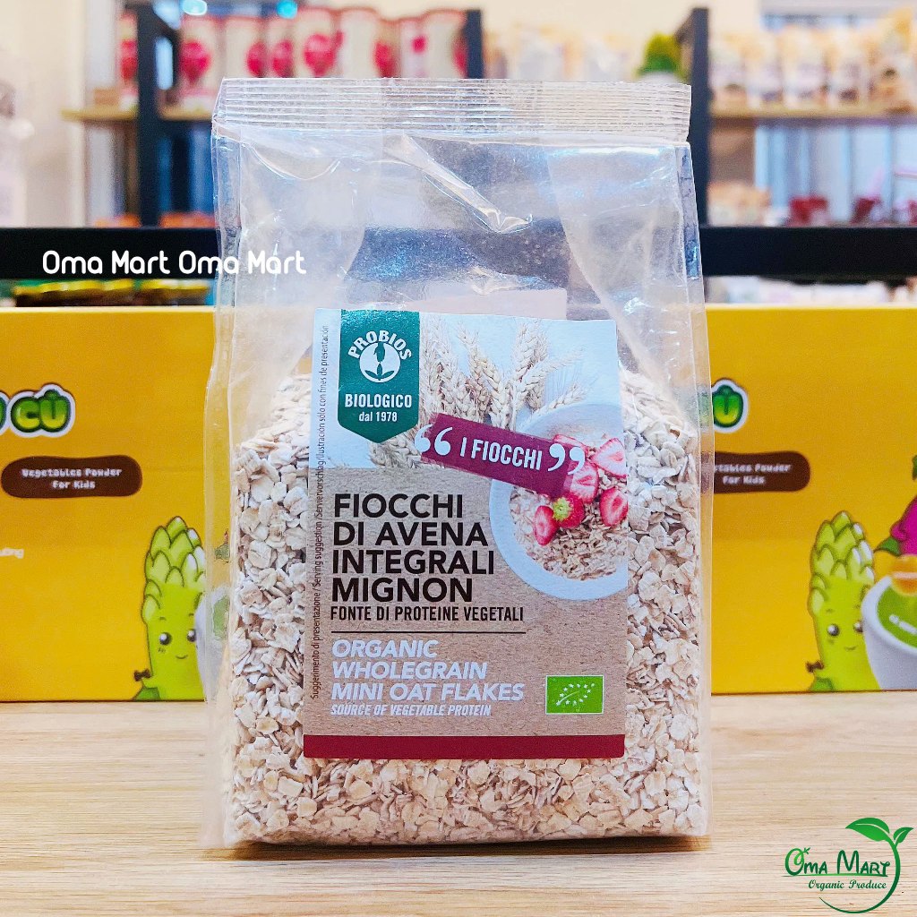 Yến mạch cán mỏng hữu cơ Probios 500g
