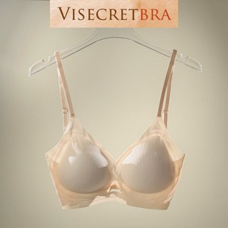 Áo Lót Áo Ngực Bra Nữ Su Có Đệm Mút Dày 4CM Nâng Ngực Mỏng Mịn Không Lộ Viền Không Gọng Hở Lưng -- 240856