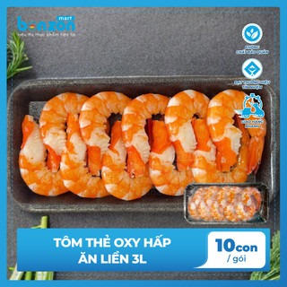 Tôm thẻ oxy hấp ăn liền 3L - Bonzon (10 Con)